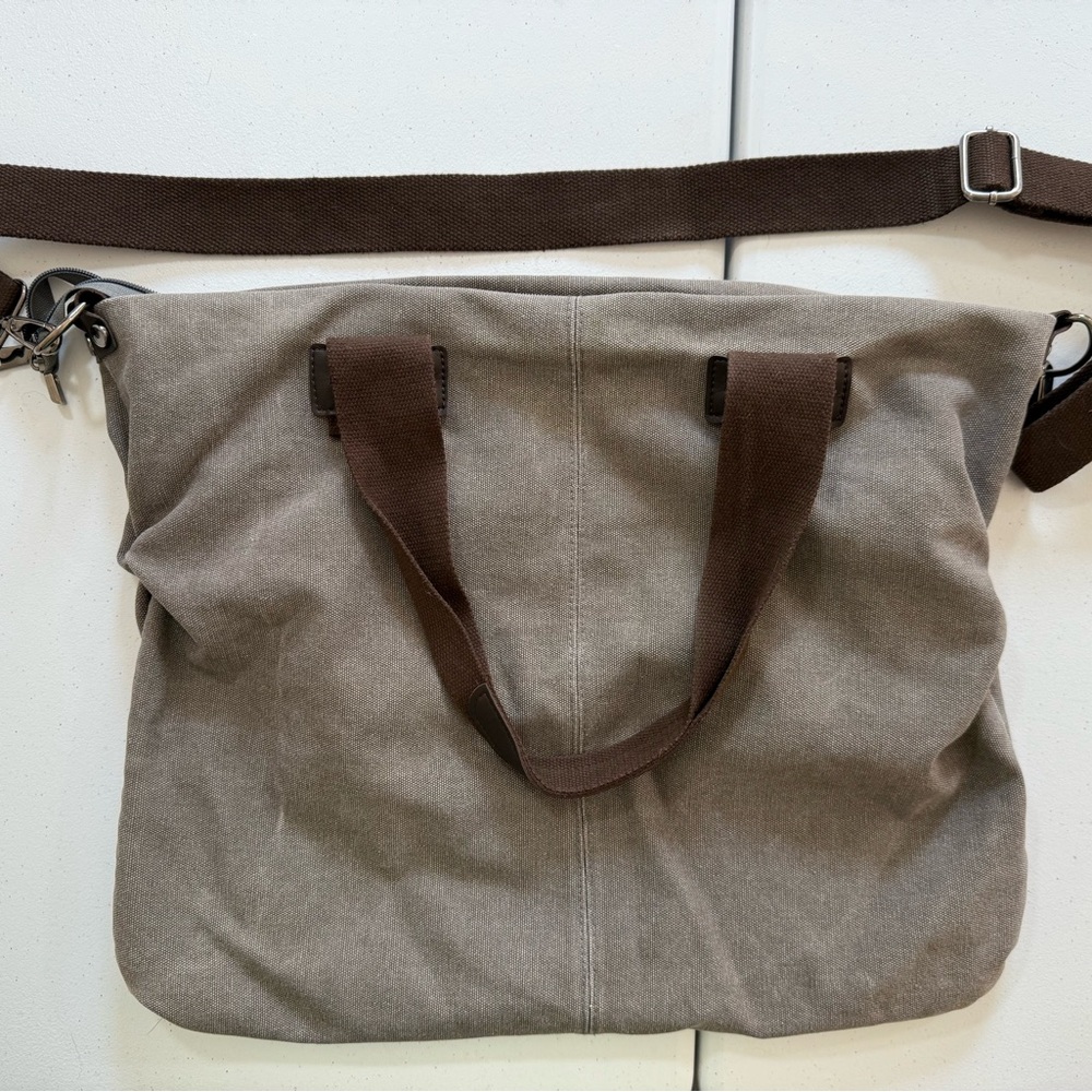 Stylish Gray Canvas Women’s Bag